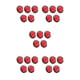 thumbnail image 2 of Flores de Loto Artificiales Advancent 5 Piezas Rojo Brillante, 2 of 6
