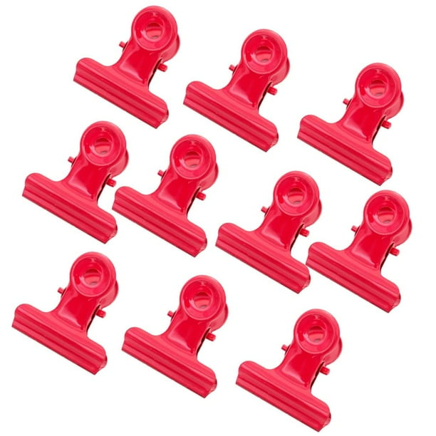 Clips Clips de , Clips de Carpeta ficina en hogar - Rojo Yotijar Clips de papel de carpeta