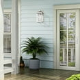thumbnail image 4 of Livex Lighting Nyack 3 Light Outdoor Wall Lantern in Nickel, 4 of 15