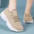 thumbnail image 6 of AUDeals Women Wide Toe Box Sneakers, Slip On Walking Shoes, Breathable Mesh Athletic Shoes with Arch Support (Khaki, 8), 6 of 6