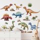 thumbnail image 1 of Set de pegatinas de pared con dibujos animados de dinosaurios familiares de PVC, 1 of 4