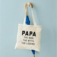 thumbnail image 4 of CafePress - Papa: The Man The Myth The Legend Tote Bag - Unisex Canvas Tote Bag, Beige, 1-Piece, 4 of 6