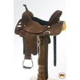 thumbnail image 5 of 16 In HILASON Western Horse Saddle American Leather Flex Tree Trail & Pleasure Brown, 5 of 7