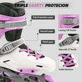 thumbnail image 3 of Professional Inline Skates for Women Men, COSMOID Roller Blades Adult Male Female, Size 5-13，Professional Fitness Roller Skates Blades for Unisex, 3 of 7