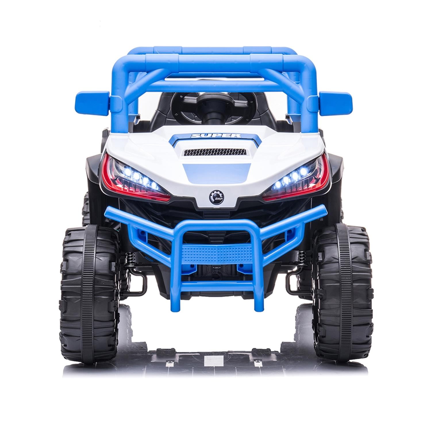 CIPACHO 12 V Power Buggy Kids Ride On Truck UTV with Remote Control Electric Car Toys Off-Road UTV Vehicle, 4 Shock Absorbers, Blue CIPACHO 12 V Power Buggy Kids Ride On Truck UTV with Remote Control Electric Car Toys Off-Road UTV Vehicle, 4 Shock Absorbers, Blue