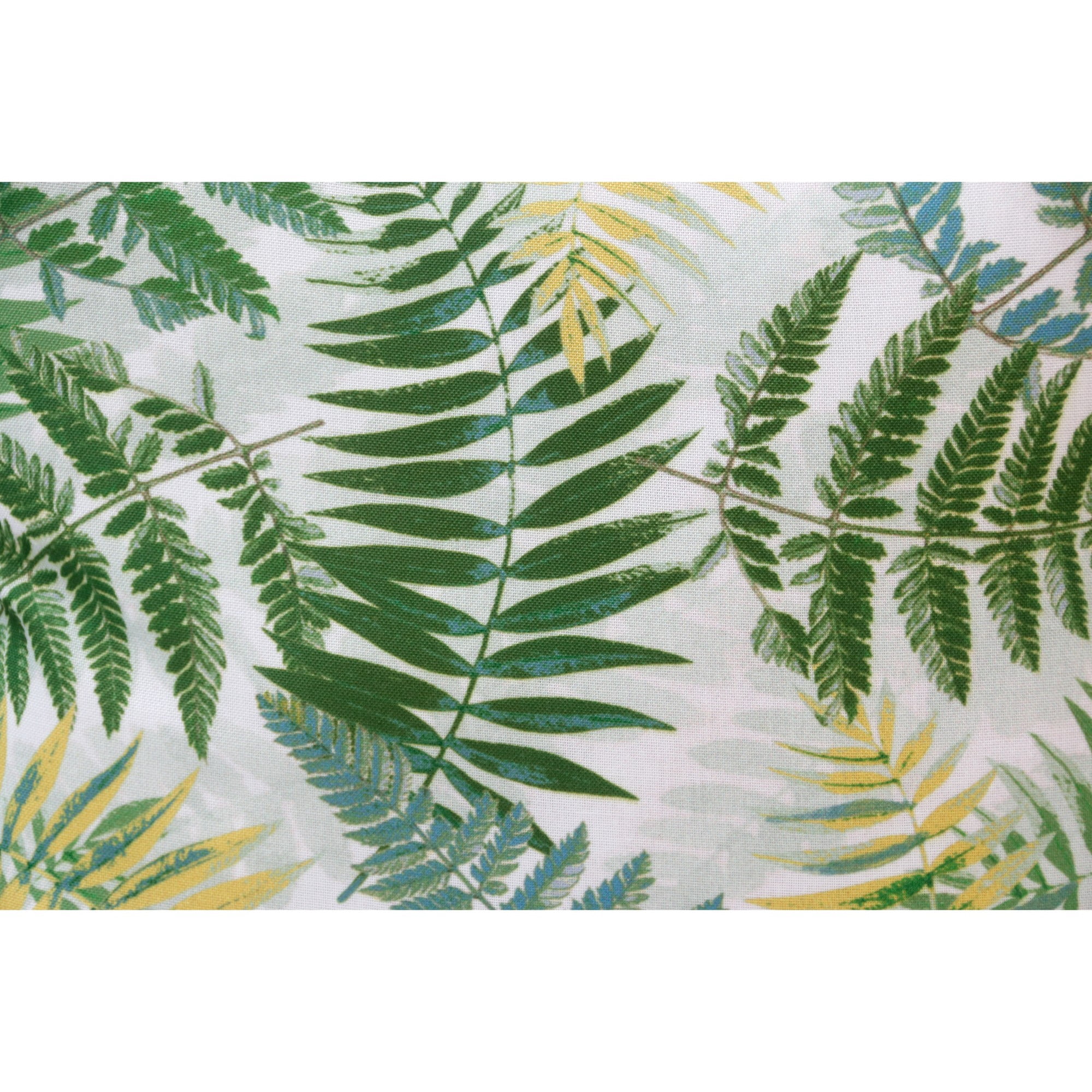 Laddha Home Designs Handwoven Tropical Fern Leaf Floral Throw Pillow - 20" - Green and Yellow - Set