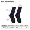 thumbnail image 2 of Wukai Mathematica Science Print Contrast Color Mid-tube Socks, 3D Printing Design Adult Socks, High Elastic Breathable Sports Socks, Suitable for Daily,Unisex, 2 of 6