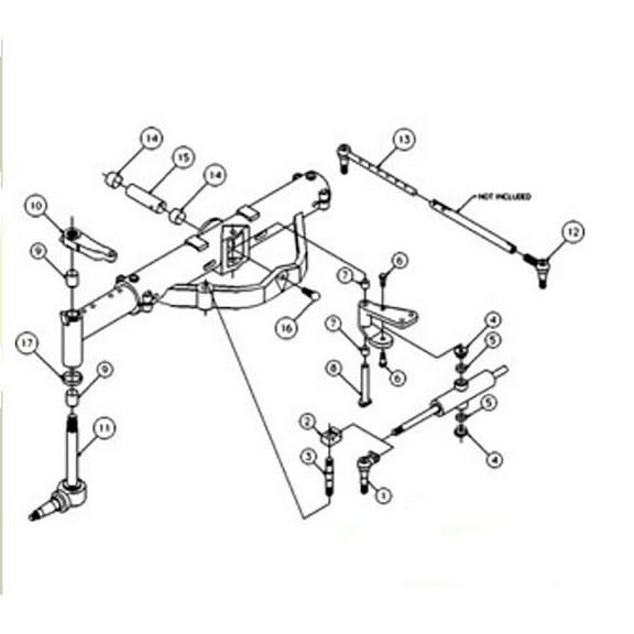 RAParts 50291006 New Front Axle Overhaul Kit Fits Case-IH Tractor Models 1066 1086  