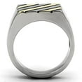 thumbnail image 3 of Luxe Jewelry Designs Men's Two Tone Gold Ion Plated Stainless Steel Ring - Size 13, 3 of 4