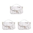 thumbnail image 3 of QualitChoice Pattern Cosmetic Bag Convenient Women Storage Handbag Carrying Pouch Holding Container Travel Makeup Organizer Type 1 3Set, 3 of 6