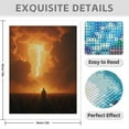 thumbnail image 3 of Diamond Art Kit for Adults, Stormy Sky Lightning Gathering Diamond Painting for Adults Beginners, DIY Diamond Art Painting Kits, 5D Diamond Painting Crafts for Home Decor 12x16 Frameless, 3 of 7