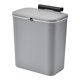 thumbnail image 3 of Cubo de basura montado en la pared perfecl bote de basura colgante con tapa contenedor de residuos de alimentos contenedor de abono de cocina para oficina Gris, 3 of 8