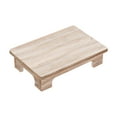 thumbnail image 1 of Mesa de centro baja de madera, elegante taburete minimalista multiusos, macetero para balcón 50x28x10cm, 1 of 9
