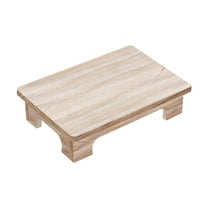 Kuntesetty Wood Low Coffee Table Balcony Tea Table for Window Sill Sitting on The Floor 40x28x10cm