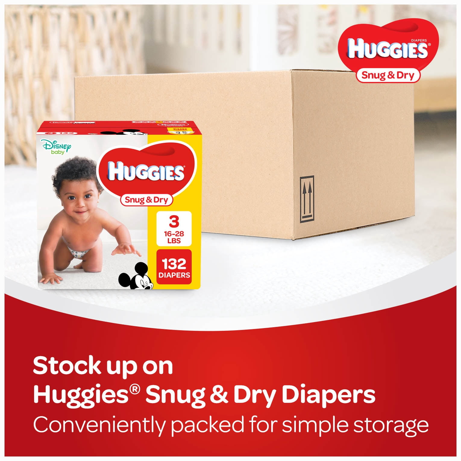 HUGGIES Snug &amp; Dry Diapers, Size 6, 140 Ct