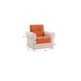 thumbnail image 4 of Ottomanson Convertible Accent Armchair with Hidden Storage, Firm Comfort Seating, Orange, 4 of 5