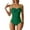 Green, variant on Uaswgudfs Women's Body-Hugging One-Piece Swimsuit with Ruched Front and Thin Straps for a Stylish Beach Outing Swimwear Hot Pink S