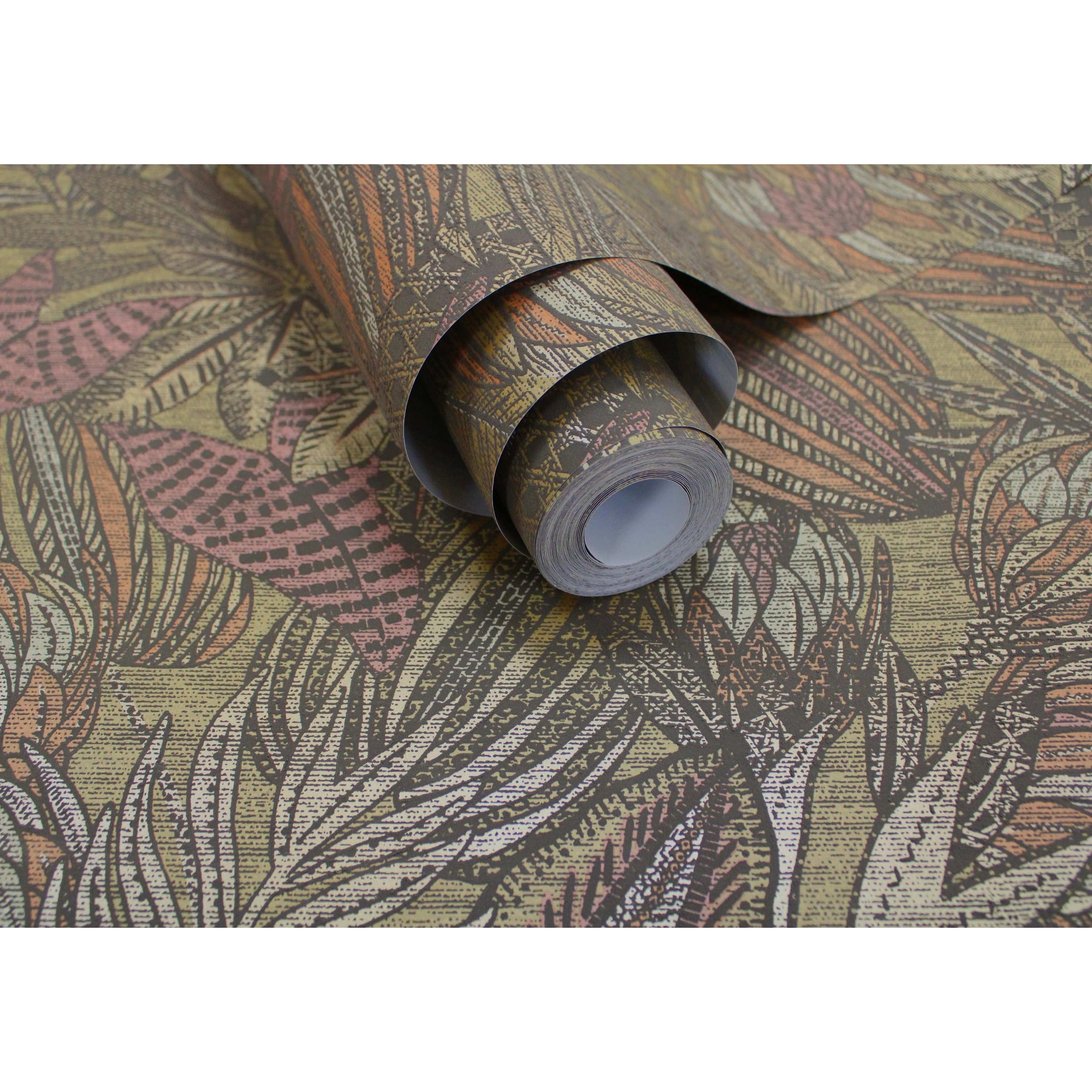 Holden Susara Tropical Textured Eco-Foam Wallpaper  396in x 20.8in Navy Blue