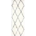 thumbnail image 2 of Nuloom 8' x 10' Hand Made Marrakech Shag Rug in Ivory, 2 of 5