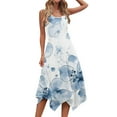 thumbnail image 5 of Floral Sleeveless Midi Dress for Women Summer Casual Tank A Line Dress Vacation Sundress, 5 of 7