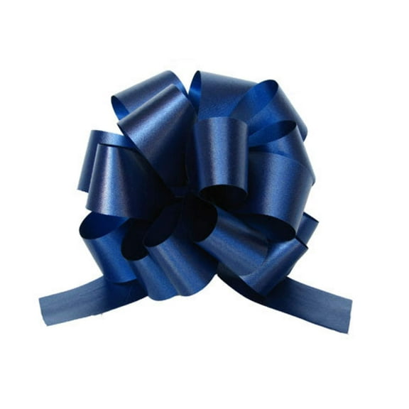 5" Pull String Bow Royal Blue Gift Wrap Favor Decoration (10 Pieces)