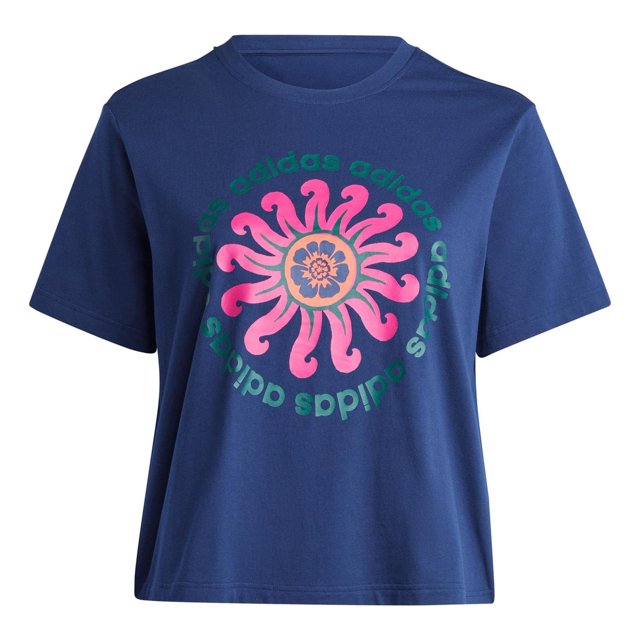 Playera adidas Mujer Dama Casual Logo X Farm Azul azul marino 3XL