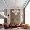 thumbnail image 1 of HomeRoots 475565 Classy Glam Gold Faux Crystal Chandelier, 1 of 1