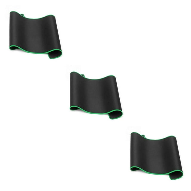 serony 2021 Hot Non Wear Resistant Computer Notebook Soft Edge Seamed Mouse Pad Office Rubber Fabric Mat green 250*290*2mm 3Set