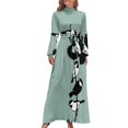 thumbnail image 2 of Vestido largo de árbol de carbonero, vestidos de lujo, ropa de mujer, vestidos de fiesta, vestido elegante para mujer, 2 of 5