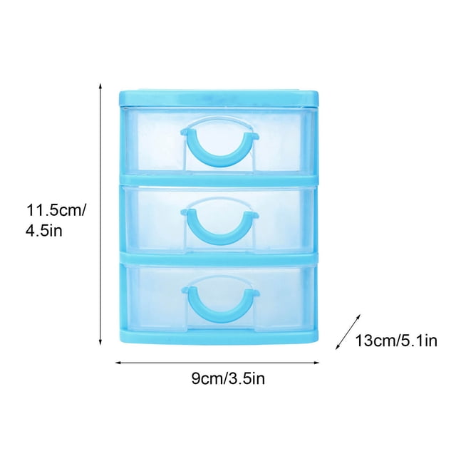 Vadktai Storage Drawer, Plastic Drawers Multifunctional Desktop Storage Box, Storage Containers Small Drawers Organizer for Home, Office, Sundries Holder