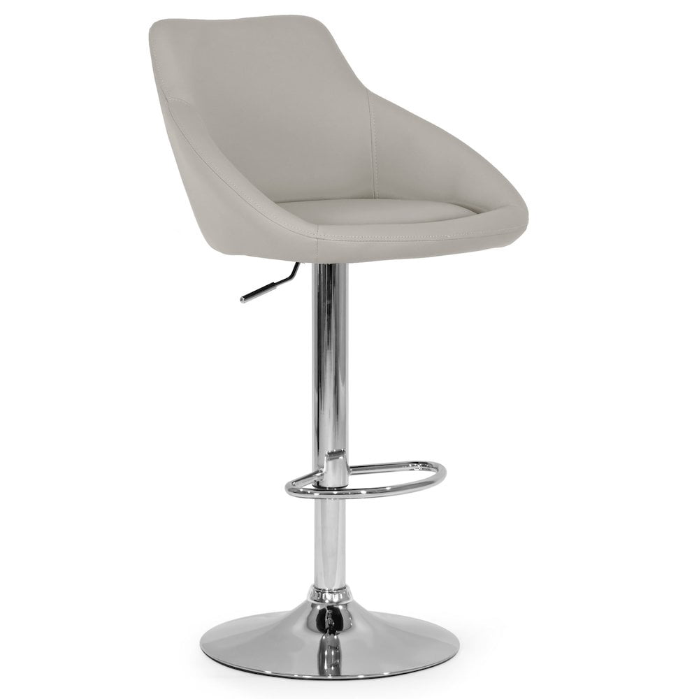 Set of 2 Barton Black Metal Backless Bar Stool