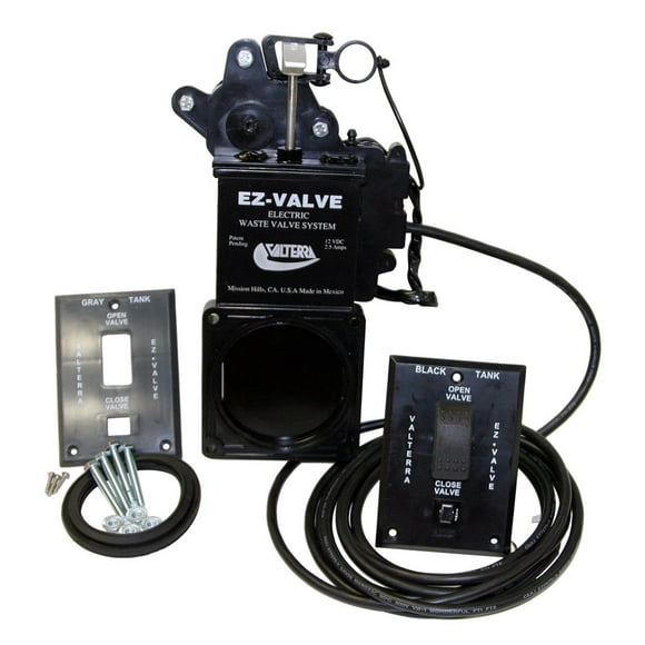EZ Valve Sewer Waste Valve | Electric 3 Inch Standard Straight Valve | 7 Ft Cable, 2 Switch Plates | Durable Motor, Built-In Breaker, Limit Switches