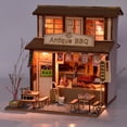 thumbnail image 2 of Casa de muñecas en miniatura DIY, Juego de muebles para casas de muñecas, Casa de muñecas de madera, Casa de muñecas DIY en escala 1: 24, Accesorios para casas de muñecas de bricolaje Hugo Casa de muñecas en miniatura DIY, 2 of 10