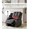 thumbnail image 4 of Recliner Chair with Massage and Heat, 360° Swivel Rocking Chair with Side Pockets, Cup Holders & USB Port, 4 of 6