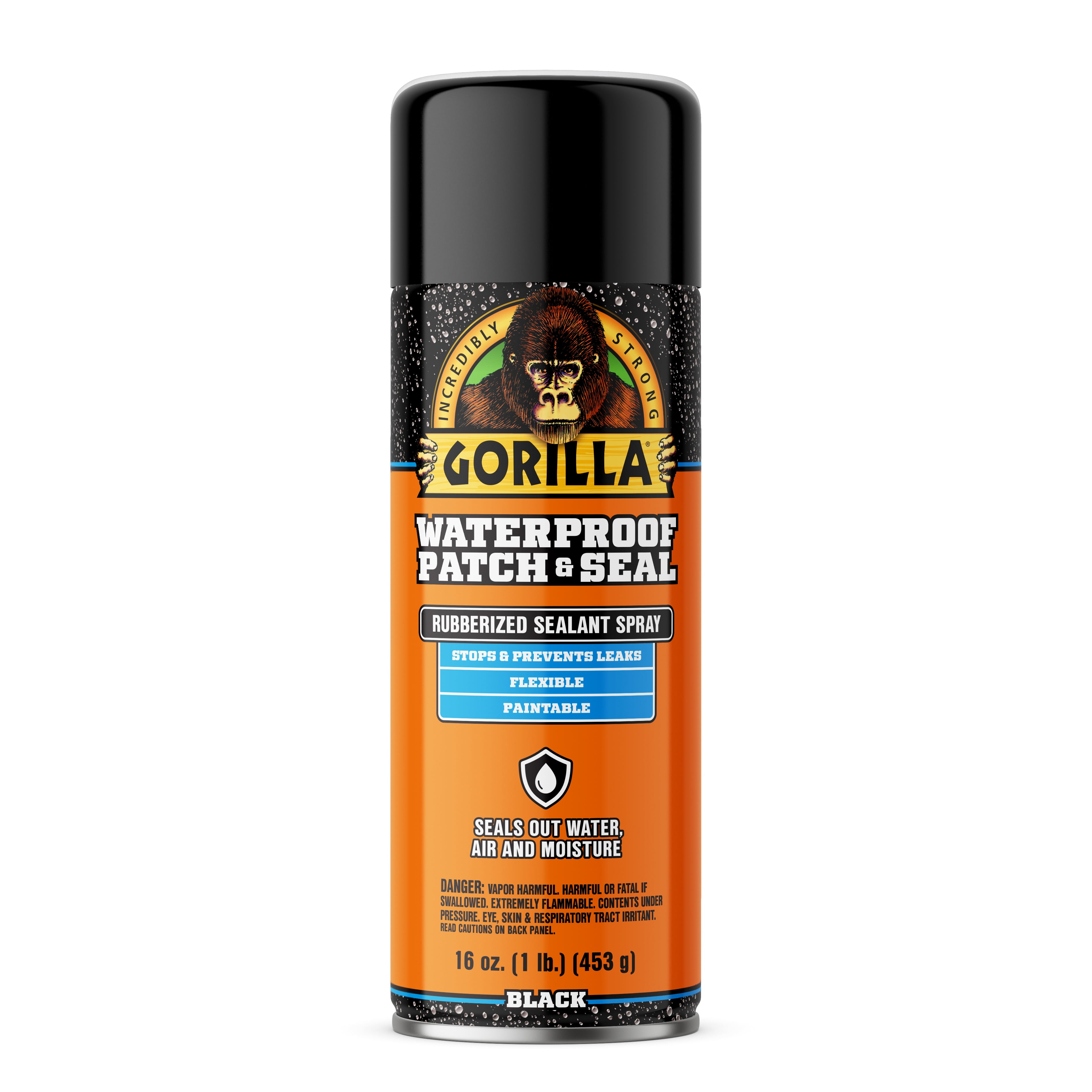 Gorilla Black Waterproof Patch & Seal Spray 16 Ounce Can