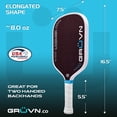 thumbnail image 2 of GRÜVN LAZR-16X Pickleball Paddle - Red Blend, 2 of 6