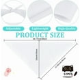 thumbnail image 2 of 12Pcs White Dog Bandana Pet Sublimation Triangle Scarf Personalized Blank Soft Polyester Fabric Washable Bib Kerchief Handkerchiefs for Small Medium Pets Birthday Party Gift DIY Decoration diy, 2 of 9