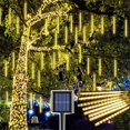 thumbnail image 2 of Guirnalda de luces LED solares de 30/50 cm con forma de lluvia de meteoritos, 8 tubos, para árbol de Navidad, decoración de jardín, techo y calle, 2 of 5