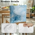 thumbnail image 7 of Xoenoiee Blue Marble Print Chair Back Covers Dining Chair Slipcovers Holiday Decorations Indoor Protectors Seat Covers for Dining Room, Ceremony, Banquet 20 x 19 Inch, 1 Pack, 7 of 7