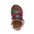 thumbnail image 5 of Petalia Girls Open Toe Toddler Hook And Loop Sandal, Multi, 8, 5 of 6