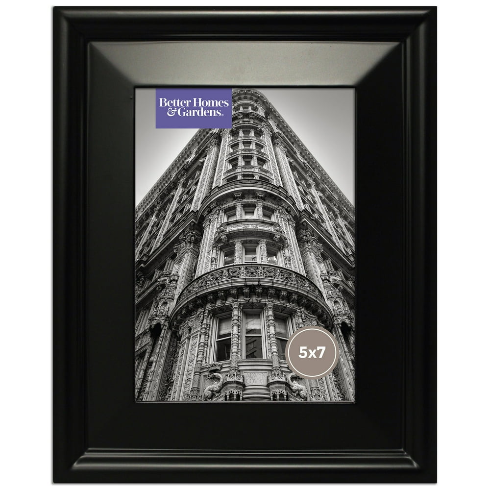 Better Homes and Gardens 5X7 Beveled Black Frame