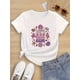 thumbnail image 1 of Back To School New Product PromotionGirls' 100% Cotton Short Sleeve T-Shirt - Nautical "LeT's GeT NauTi" Marine Life Print With Sea Creatures, Round Neck Casual Comfort, 1 of 6