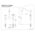 thumbnail image 2 of Kingston Brass KS1072AX Two Handle Vessel Sink Faucet, 2 of 2