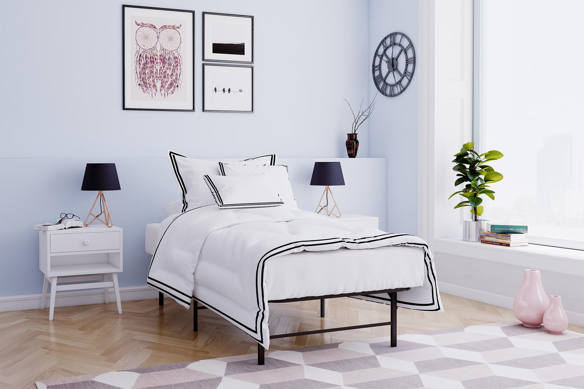 Platform Bed Frame Mattress Foundation Metal Base Furniture Bedroom Platform Bed Frame Mattress Foundation Metal Base Furniture Bedroom Twin Xl Size