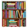 thumbnail image 3 of Ambesonne Bookshelf Shower Curtain, Different Subjects Books, 69"Wx70"L, Multicolor, 3 of 3