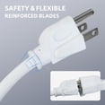 thumbnail image 3 of Cable de extensión EP 25 pies para exteriores 16/3 SJTW blanco 125V 13A UL, 3 of 7