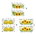 thumbnail image 4 of 2 Pieces Flower Wall Stickers Vine Removable Home Decor Plant Wallpaper TV Backdrop Poster Murals Bedroom Office Type 1, 4 of 10