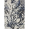 thumbnail image 2 of 5'x8' Grey Machine Woven Abstract Watercolor Indoor Area Rug, 2 of 12