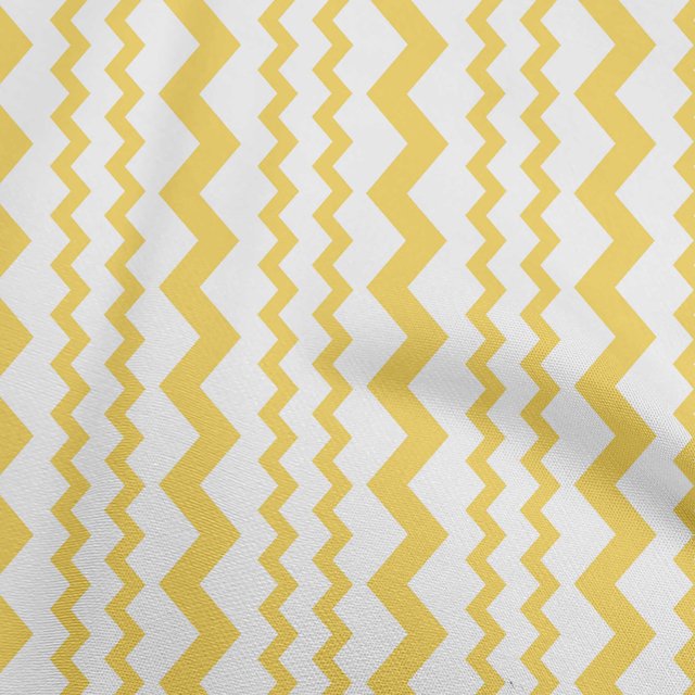 oneOone Velvet Yellow Fabric Vertical Chevron Fabric For Sewing Printed Craft Fabric By The Yard 58 Inch Wide