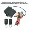 thumbnail image 6 of Keyless Entry System,Kit With Box Car Immobilizer Auto Immobilizer Auto Remote Universal Car Lock Keyless Car Auto Remote Kit Door Lock Keyless Car Door Lock Remote Kit With Siuke, 6 of 6